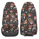 Delerain Mushroom Butterfly Car Seat Covers 2PC Universal Fit - Image 4