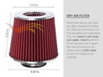 Chevy Cobalt SS High-Performance Short Ram Air Intake Kit - Red, 2.4L Engine - Image 7