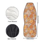 Boho Floral Car Seat Covers Set - Stretchy Front Bucket Seats Protector - Image 4