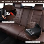 Premium Leather Car Seat Covers Full Set | Universal Fit SUV & Sedan Breathable Protection - Image 7