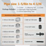 Professional Hydraulic Pipe Stretcher Kit: 1-5/8" to 4-1/4" Exhaust Tube Expander Tool - Image 4