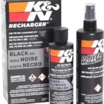K&N Air Filter Cleaning Kit: Squeeze Bottle Filter Cleaner and Black Oil Kit; Restores Engine Air Filter Performance; Service Kit-99-5050BK