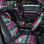 Pink Boho Car Seat Covers Full Set: Stylish Protection for Women SUV Truck Accessories - Image 3