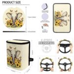 Sunflower Elephant Car Seat Covers Full Set 15pc Interior Protection Kit - Image 5