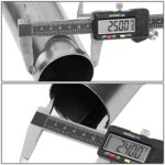 Universal Mild Steel Exhaust Tubing Kit: 8pc Custom Mandrel Bend Pipes 2.5" - Image 6