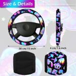 Mushroom Car Seat Covers 17Pc Full Set with Accessories for Women Men - Image 6