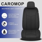 Waterproof Neoprene Car Seat Covers - Universal Fit Black Sedan Truck SUV - Image 4