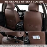 Premium Leather Car Seat Covers Full Set | Universal Fit SUV & Sedan Breathable Protection - Image 3