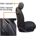 Waterproof Leather Car Seat Covers - Universal Fit, Full Set, Premium Black Protection - Image 5