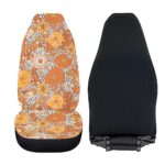 Boho Floral Car Seat Covers Set - Stretchy Front Bucket Seats Protector - Image 3