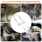 ```
AFEISOL 1.5" U Bolt Exhaust Clamp 2 Pack Steel Muffler Pipe 38mm
``` - Image 6