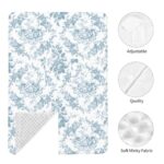 Floral Toile Baby Car Seat Cover Breathable Muslin Cotton Canopy - Image 7