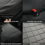 GIANT PANDA Black Car Rear Bench Seat Cover for SUV and Cars - Image 5