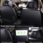 Ford Mustang Leather Seat Covers 2003-2024 Waterproof Airbag Compatible Black Blue - Image 2