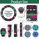 Pink Boho Car Seat Covers Full Set: Stylish Protection for Women SUV Truck Accessories - Image 6