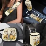 Sunflower Elephant Car Seat Covers Full Set 15pc Interior Protection Kit - Image 4