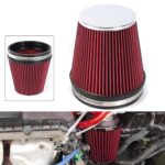High-Flow 6" Cold Air Intake Filter Cone - Washable Red Performance Upgrade - Image 7