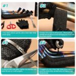 High-Performance Exhaust Heat Wrap Roll - Black Fiberglass Tape for Motorcycle & Auto Insulation - Image 2