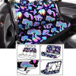 Mushroom Car Seat Covers 17Pc Full Set with Accessories for Women Men - Image 3