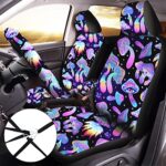 Mushroom Car Seat Covers 17Pc Full Set with Accessories for Women Men - Image 2