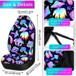 Mushroom Car Seat Covers 17Pc Full Set with Accessories for Women Men - Image 5