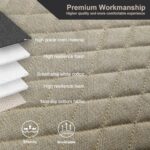 Premium Linen Car Seat Covers: 3-Piece Universal Fit, Beige Cushion Protection - Image 3