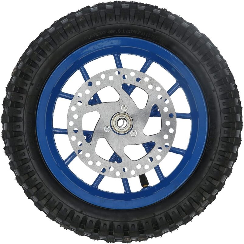 Upgrade Our 2-Stroke Mini Dirt Bike with a Durable Blue Tire!