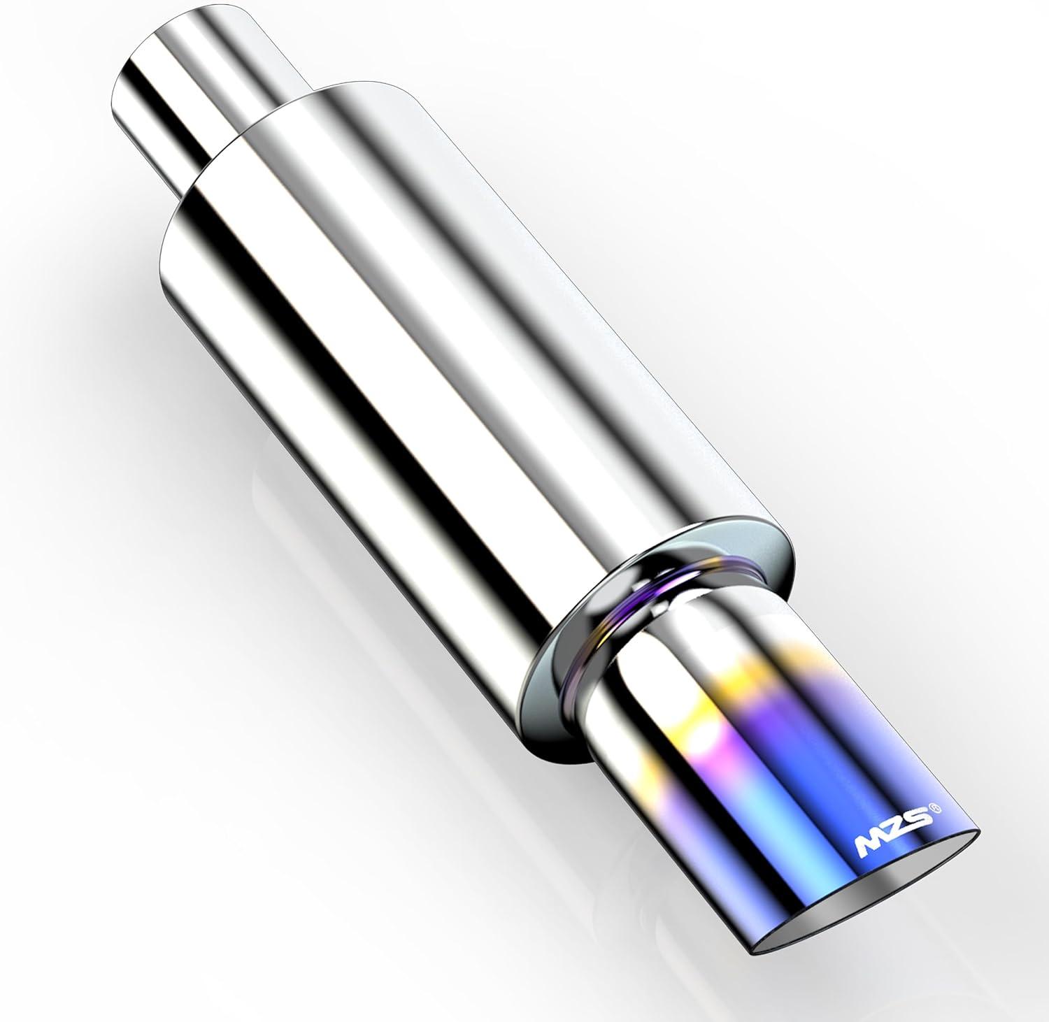 Unleash Power: Titanium Blue MZS Exhaust Tip Roars