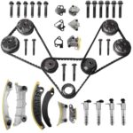 9-0753SVVT Timing Chain Kit for Chevy Cadillac Buick GMC Saturn Pontiac Suzuki Saab Models 2007-2022 (3.6 3.2 3.0 2.8 V6 Engine); Replaces 90753S + 12684832 12684830 VVT Phasers and 12636175 Solenoids