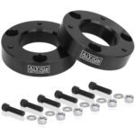 AiYiGu 2 Inches Front Leveling Lift Kit Compatible with 2007-2024 Chevy Silverado 1500/GMC Sierra 1500 2WD 4WD, 2'' Aluminum Front Strut Spacers Suspension Lift Kits Lift Spacers on Pickup&Truck, 2PCS