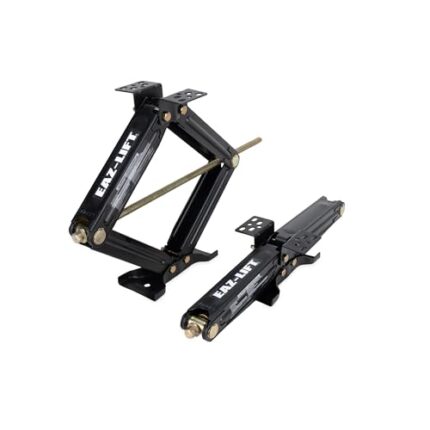 Camco EAZ-Lift 24-inch Stabilizing RV Scissor Jacks - Features a 7,500 lb Load Capacity - Heavy-Duty Steel Construction - Set of 2 (48830)