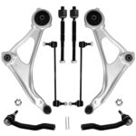 Cplbrb Front Lower Control Arms Suspension Kit For 2014-2018 Nissan Altima, 2013 Nissan Altima 4 Door Models,2016-2019 Maxima,w/Ball Joint 2 Sway Bar Link 4 Outer & Inner Tie Rod End