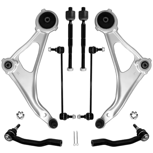 Cplbrb Front Lower Control Arms Suspension Kit For 2014-2018 Nissan Cplbrb Front Lower Control Arms Suspension Kit For 2014-2018 Nissan Altima, 2013 Nissan Altima 4 Door Models,2016-2019 Maxima,w/Ball Joint 2 Sway Bar Link 4 Outer & Inner Tie Rod End