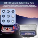 DOITING ELM327 OBD2 Bluetooth Scanner Car Diagnostic Tool 1996+ Black - Image 2