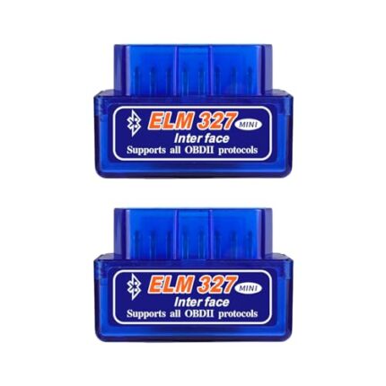 Dickno 2PCS ELM327 OBDⅡ Car Auto Diagnostic Scanner, Professional Automotive Bluetooth Scan Tool and Code Reader, Universal Vehicle Interface Adapter Diagnostic Tool Scanner