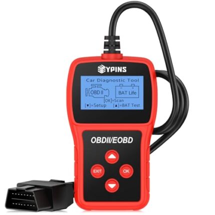 EYPINS OBD2 Scanner Diagnostic Tool, Code Reader with Live Data, Check Engine Fault, Battery Tester, I/M Readiness for All OBDII Protocol Cars Since 2006