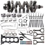 G4FJ 1.6L Engine Rebuild Overhaul Kit Fit for Hyundai Accent Elantra, Kia Forte Optima Sonata 1.6L 2011-2021, with Replace Crankshaft Connecting Rod & Piston Head Gasket Set# 231102B710 235102B700