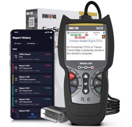 Innova 5410 All-System OBD2 Scanner Diagnostic Tool for Cars & Trucks – Automotive Scan Tools for Engine, ABS, SRS & Transmission, Bluetooth Compatible with America's Top Car Repair App