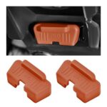 JNXIJ 2 PCS Silicone Cap for Car OBD2 Diagnostic Connector, OBDII Interface Protective Covers Dust Protector, Waterproof OBD2 Socket Cover Port Sleeve for Sedans Trucks SUVs (Brown)