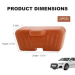 OBD2 Port Cover Waterproof Silicone Dust Cap 2PC Brown Sedan Truck SUV - Image 2