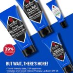 Jack Black Skin Saviors Set for Men – Face Scrub, Facial Cleanser, Face Moisturizer, Lip Balm, Mens Skin Care Kit, Men's Skincare Gift Set