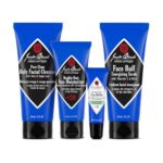 Jack Black Men's Skincare Gift Set 4-Piece Face Care Kit with Scrub Moisturizer Cleanser Lip Balm - Image 2