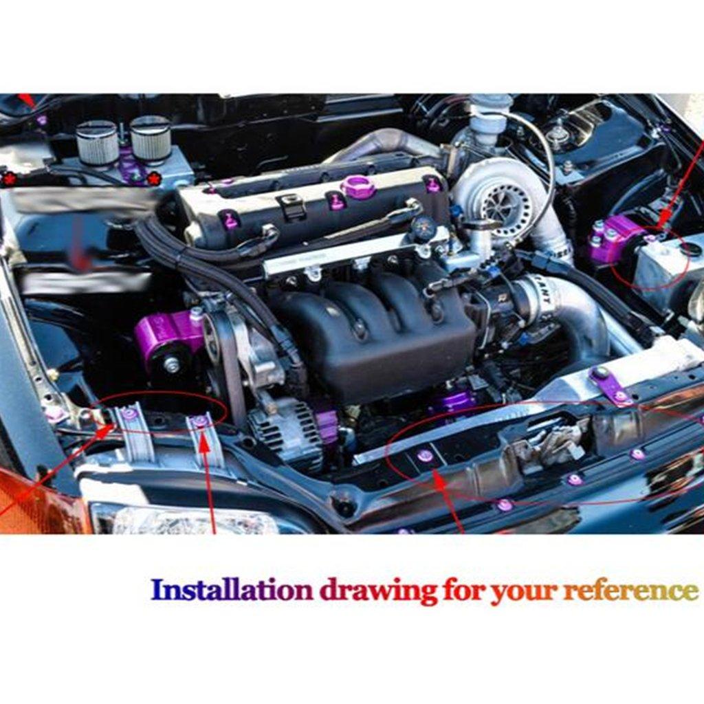 Rev Up Your Ride: CNC Red Fender ⁤Washer ⁣Kit