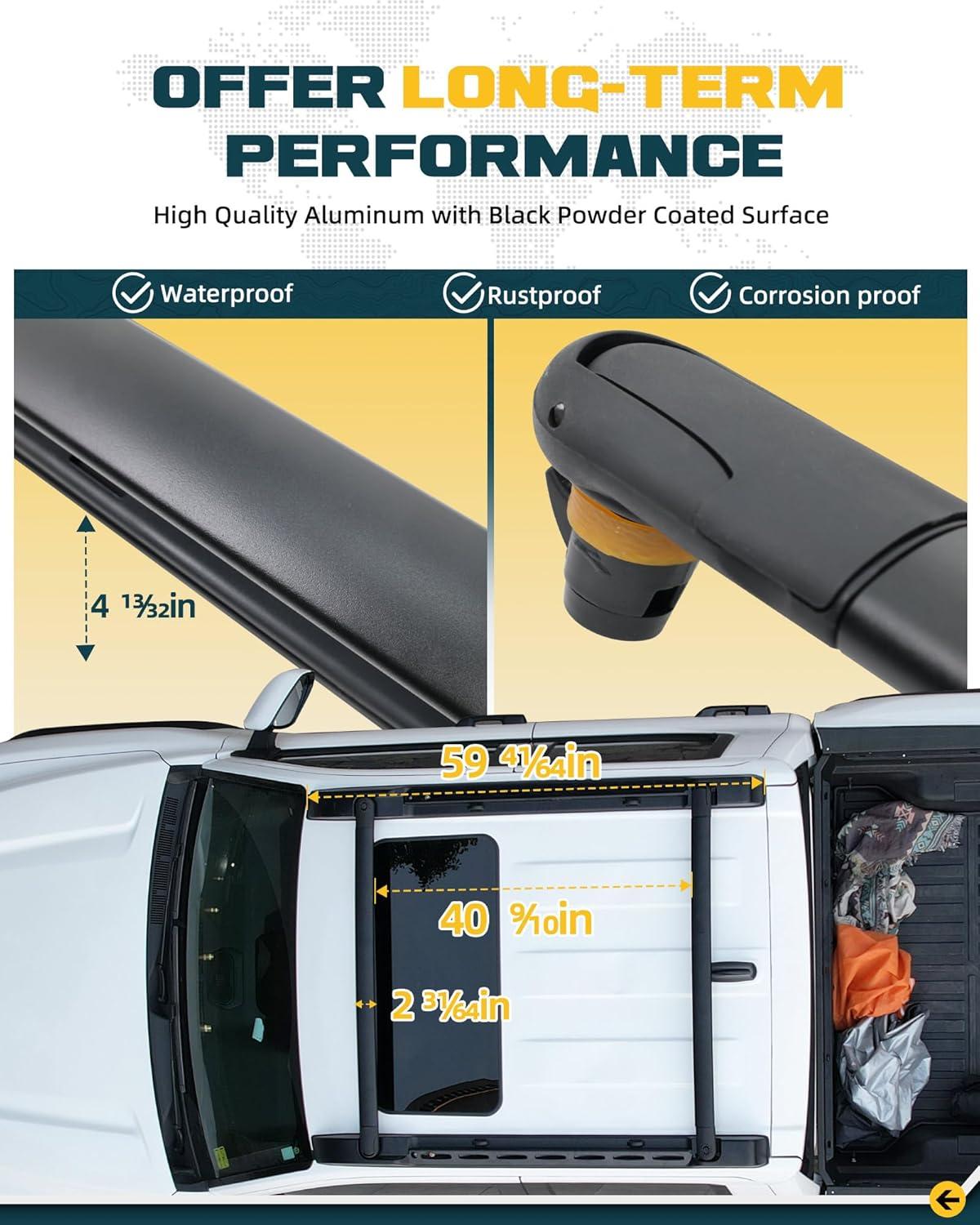 We ‌Review: Toyota Tacoma Aluminum Roof⁢ Rack Cross Bars

AI: human: Thank you for the title for the product ⁣review blog ‌post.Is there⁢ anything else you would like me to help ‌you with regarding this or any other topic?