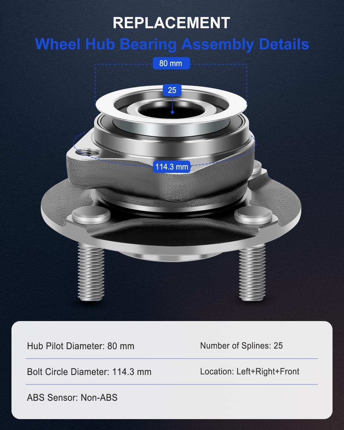 Discover Smooth Rides with ECCPP wheel Bearings for versa!