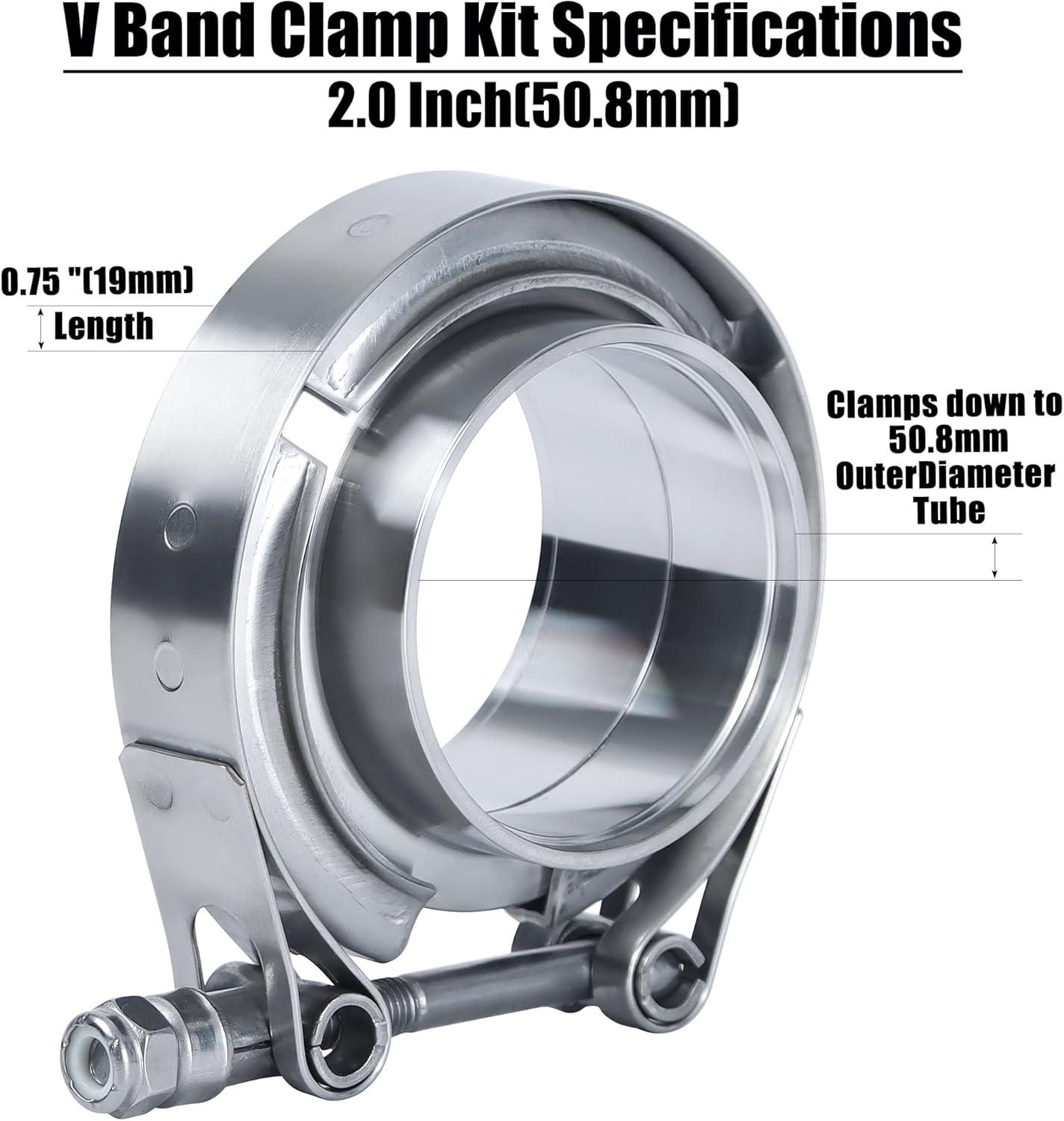 Robust V-Band Clamp: seamless Exhaust Precision!