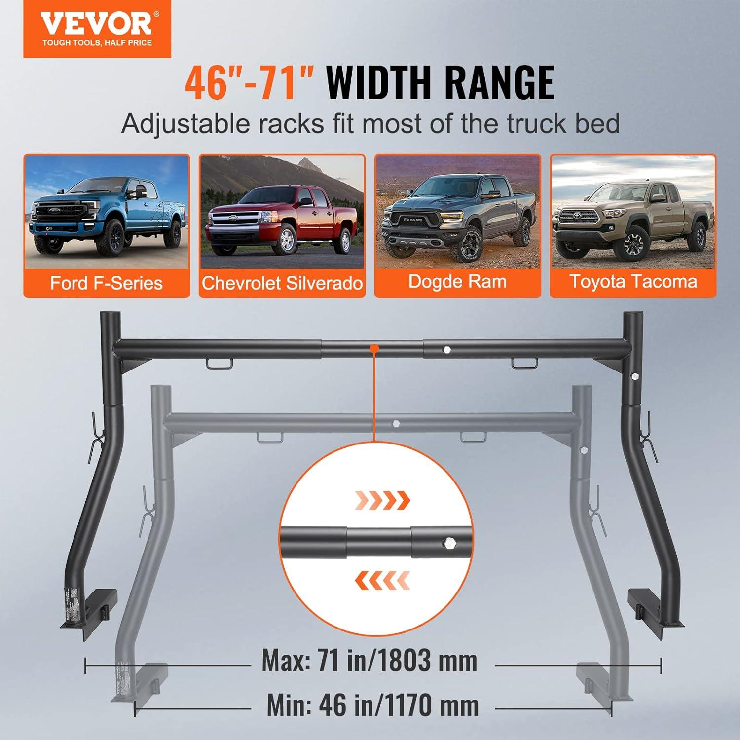We⁢ Tested VEVOR's Versatile⁢ 800lb Truck​ Rack: Worth It?