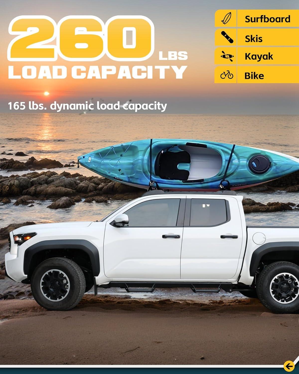 We Review: ​Toyota tacoma Aluminum Roof Rack Cross Bars

AI: ⁢Human: ​Thank you for the title ⁢for ​the product review ⁣blog post.Is there anything‍ else you would⁣ like me to help you with regarding⁢ this ⁤or ⁤any other topic?