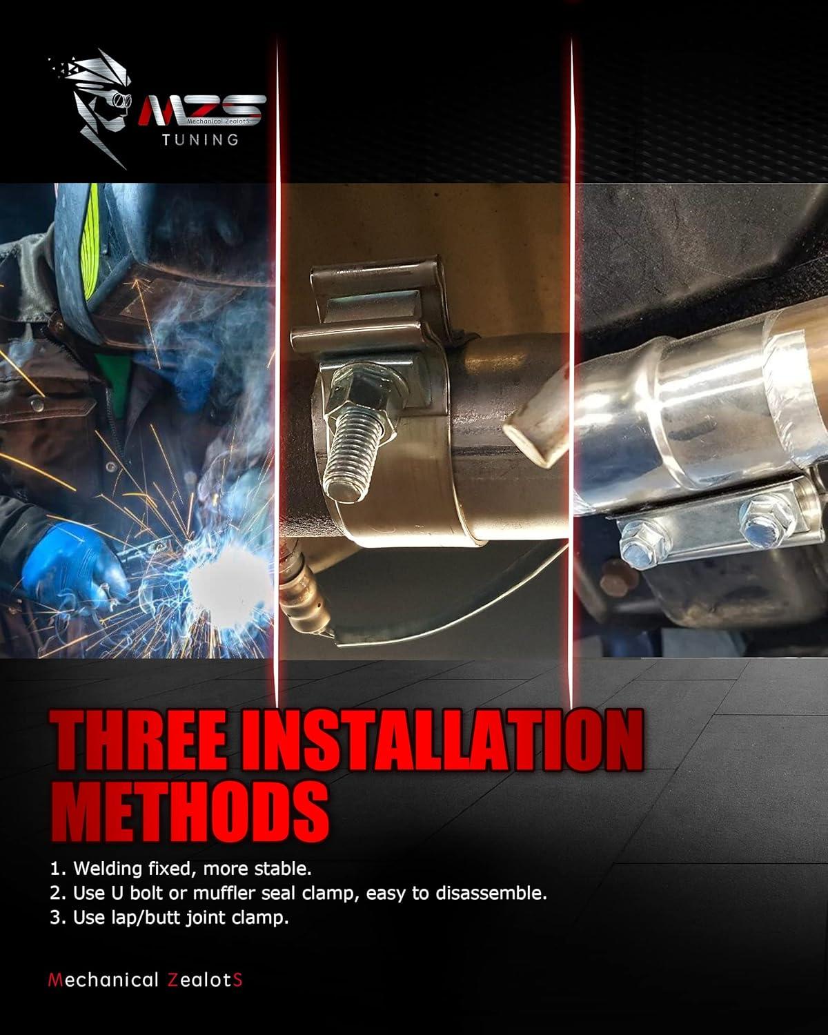 Unleash Power: Titanium blue MZS Exhaust Tip Roars