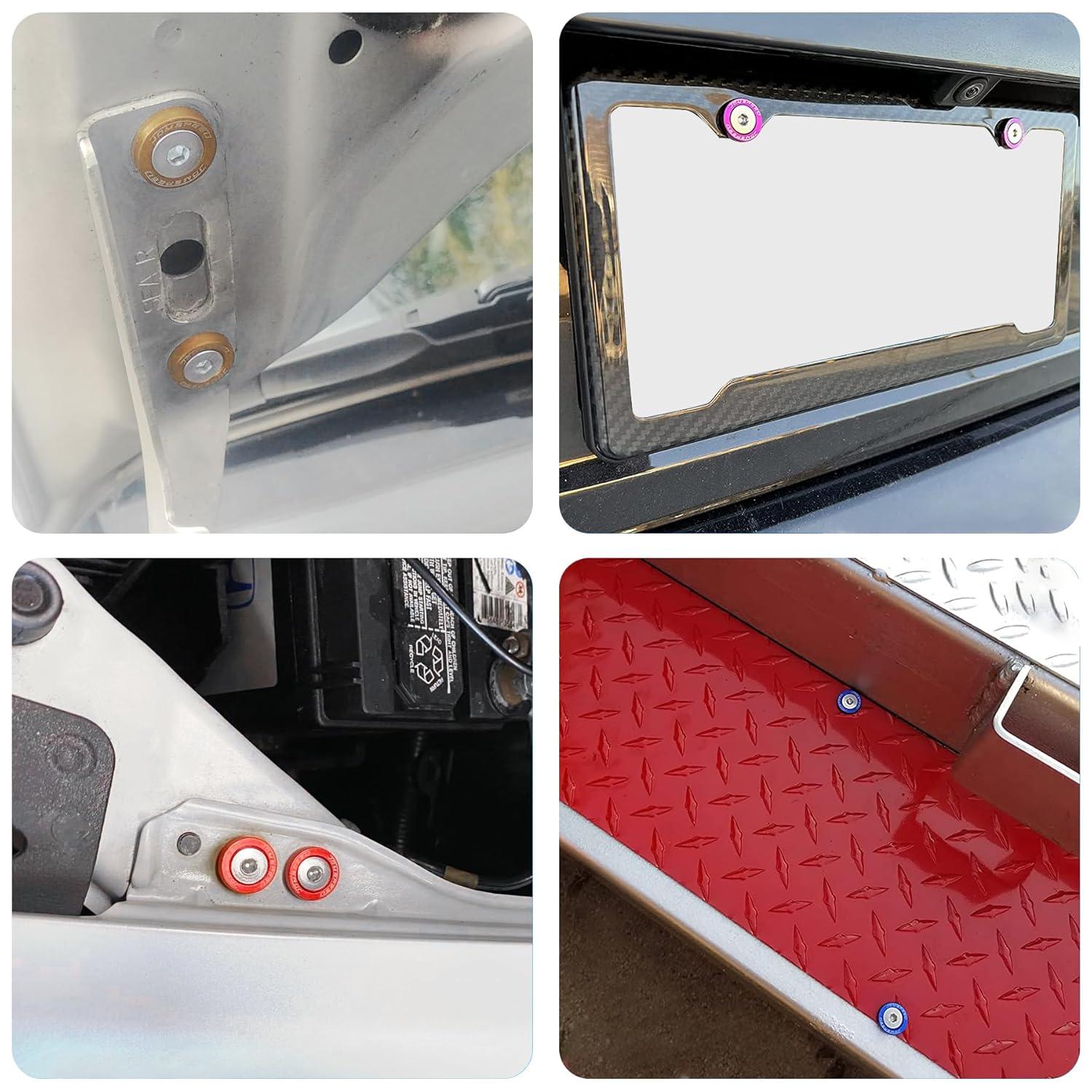 Rev Up Your‌ Ride: CNC Red Fender Washer Kit